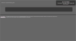 Desktop Screenshot of lehrer-rautenberg.de